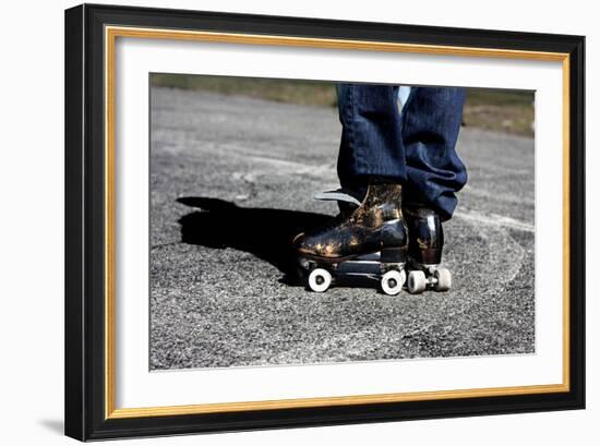 Roller Skates Central Park NYC-null-Framed Photo