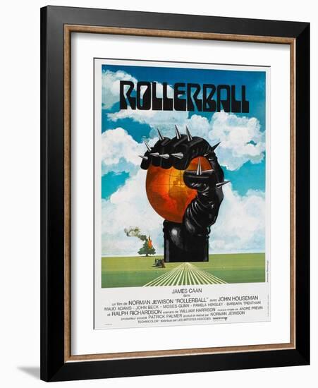 Rollerball, French poster, 1975-null-Framed Art Print