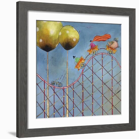 Rollercoaster Joy Ride-Stacy Dynan-Framed Giclee Print