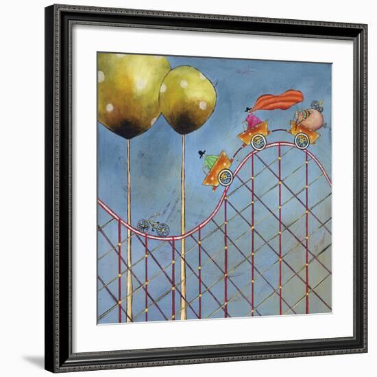 Rollercoaster Joy Ride-Stacy Dynan-Framed Giclee Print