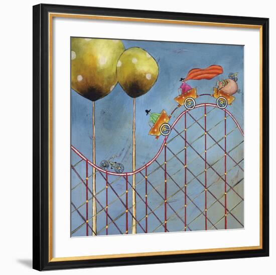 Rollercoaster Joy Ride-Stacy Dynan-Framed Giclee Print