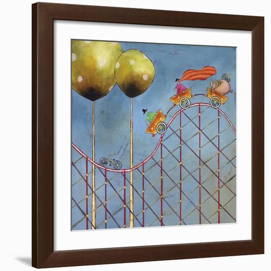 Rollercoaster Joy Ride-Stacy Dynan-Framed Giclee Print