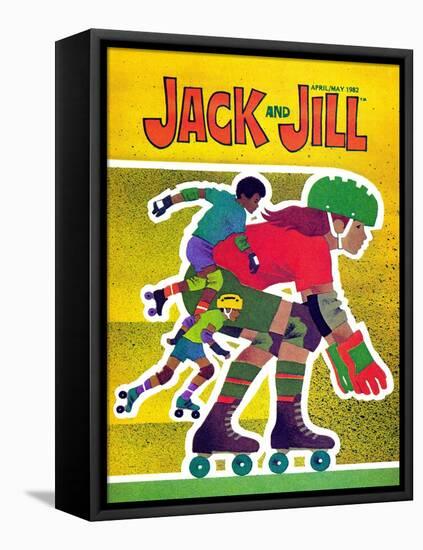 Rollerskating - Jack and Jill, April 1982-Allan Eitzen-Framed Premier Image Canvas