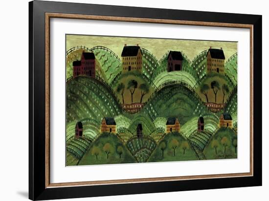 Rolling Country Hills-Cheryl Bartley-Framed Giclee Print