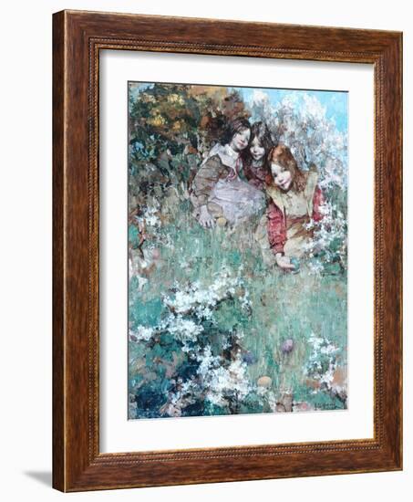 Rolling Easter Eggs, 1905-Edward Atkinson Hornel-Framed Giclee Print