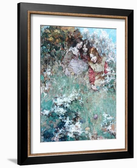 Rolling Easter Eggs, 1905-Edward Atkinson Hornel-Framed Giclee Print