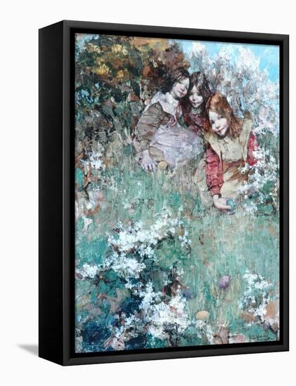 Rolling Easter Eggs, 1905-Edward Atkinson Hornel-Framed Premier Image Canvas