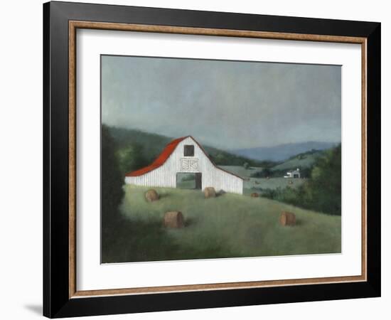 Rolling Farm II-David Swanagin-Framed Art Print