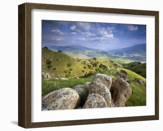 Rolling Green Hills of Central California No.2-Ian Shive-Framed Photographic Print