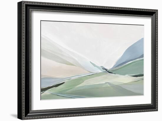 Rolling Green-Ian C-Framed Art Print