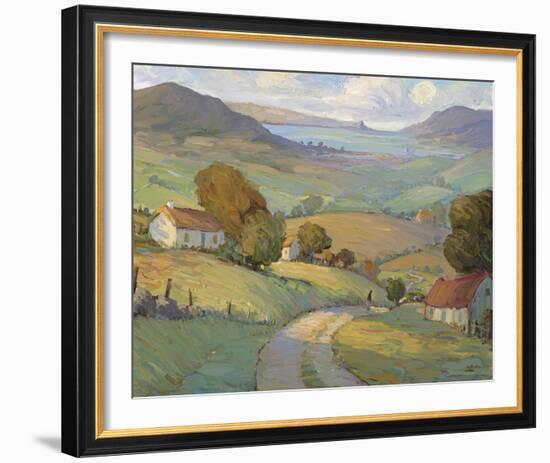 Rolling Hills and Ocean-Hugh O'neill-Framed Giclee Print