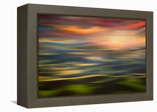 Rolling Hills at Sunset Copy-Ursula Abresch-Framed Premier Image Canvas