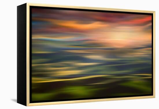 Rolling Hills at Sunset Copy-Ursula Abresch-Framed Premier Image Canvas