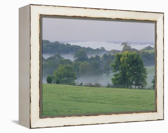 Rolling Hills of the Bluegrass Region at Sunrise, Kentucky, USA-Adam Jones-Framed Premier Image Canvas