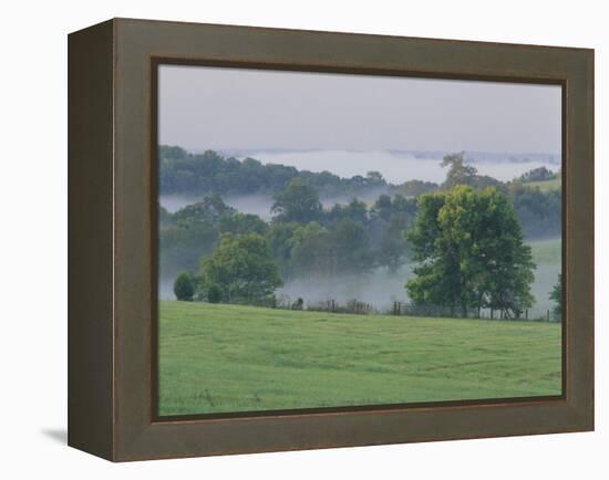 Rolling Hills of the Bluegrass Region at Sunrise, Kentucky, USA-Adam Jones-Framed Premier Image Canvas