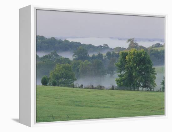 Rolling Hills of the Bluegrass Region at Sunrise, Kentucky, USA-Adam Jones-Framed Premier Image Canvas