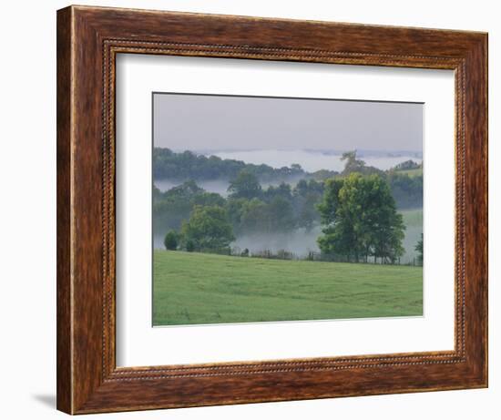 Rolling Hills of the Bluegrass Region at Sunrise, Kentucky, USA-Adam Jones-Framed Photographic Print