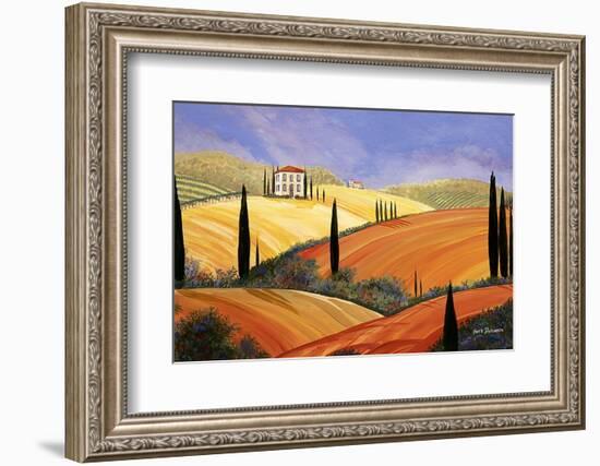 Rolling Hills Of Tuscany-Herb Dickinson-Framed Photographic Print