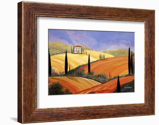 Rolling Hills Of Tuscany-Herb Dickinson-Framed Photographic Print