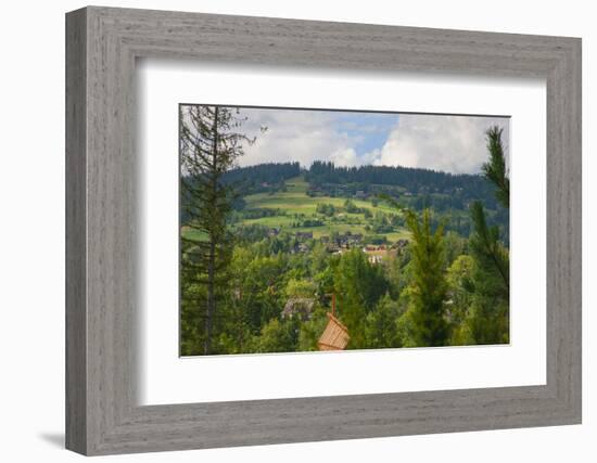 Rolling hills of Zakopane, a resort town in southern Poland in the Tatra Mountains.-Mallorie Ostrowitz-Framed Photographic Print