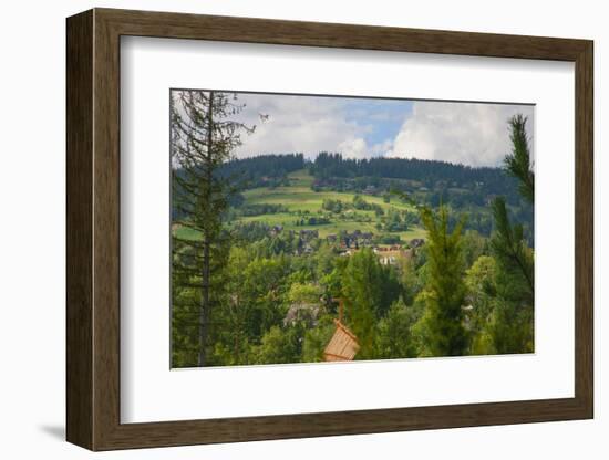 Rolling hills of Zakopane, a resort town in southern Poland in the Tatra Mountains.-Mallorie Ostrowitz-Framed Photographic Print