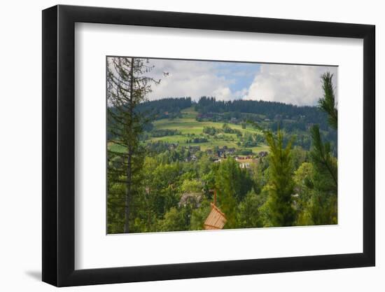 Rolling hills of Zakopane, a resort town in southern Poland in the Tatra Mountains.-Mallorie Ostrowitz-Framed Photographic Print