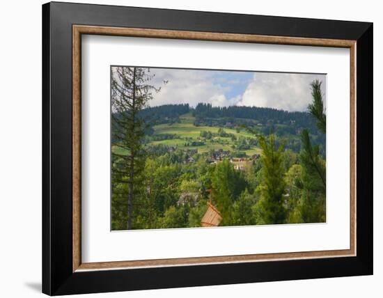 Rolling hills of Zakopane, a resort town in southern Poland in the Tatra Mountains.-Mallorie Ostrowitz-Framed Photographic Print