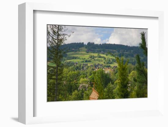 Rolling hills of Zakopane, a resort town in southern Poland in the Tatra Mountains.-Mallorie Ostrowitz-Framed Photographic Print