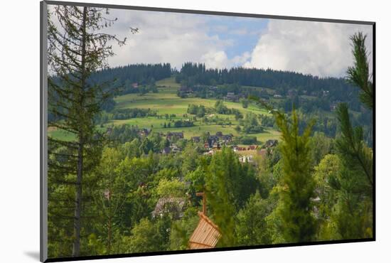 Rolling hills of Zakopane, a resort town in southern Poland in the Tatra Mountains.-Mallorie Ostrowitz-Mounted Photographic Print
