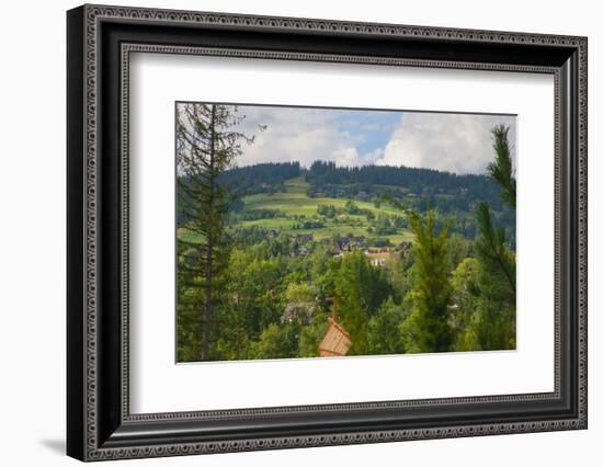 Rolling hills of Zakopane, a resort town in southern Poland in the Tatra Mountains.-Mallorie Ostrowitz-Framed Photographic Print