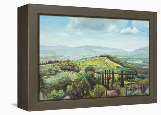 Rolling Hills, Pistoia, Tuscany-Trevor Neal-Framed Premier Image Canvas