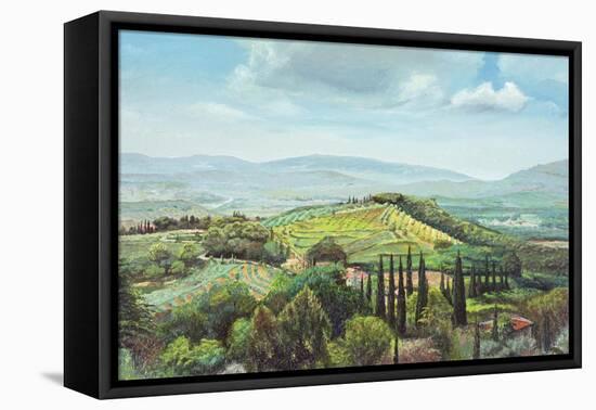 Rolling Hills, Pistoia, Tuscany-Trevor Neal-Framed Premier Image Canvas