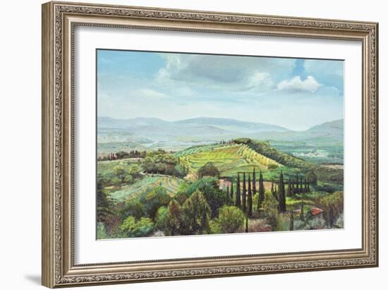 Rolling Hills, Pistoia, Tuscany-Trevor Neal-Framed Giclee Print