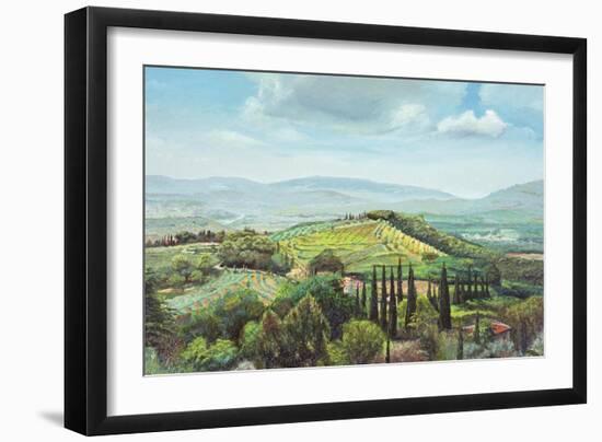 Rolling Hills, Pistoia, Tuscany-Trevor Neal-Framed Giclee Print