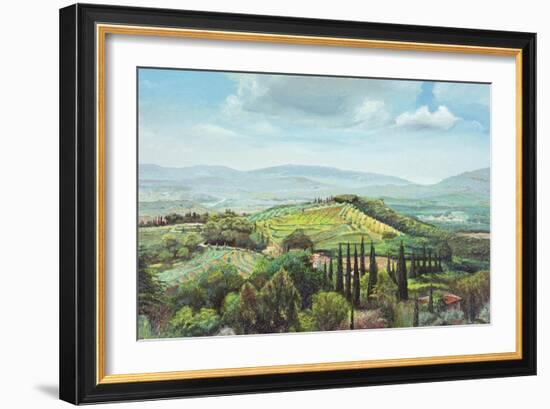 Rolling Hills, Pistoia, Tuscany-Trevor Neal-Framed Giclee Print