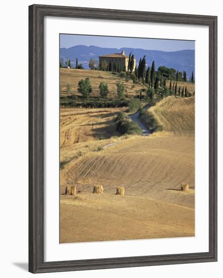 Rolling Landscape in Siena Province, Tuscany, Italy-Bruno Morandi-Framed Photographic Print