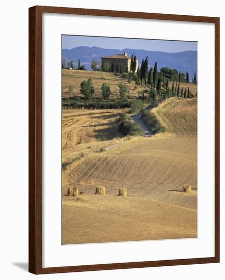 Rolling Landscape in Siena Province, Tuscany, Italy-Bruno Morandi-Framed Photographic Print