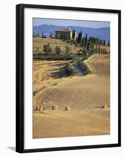 Rolling Landscape in Siena Province, Tuscany, Italy-Bruno Morandi-Framed Photographic Print