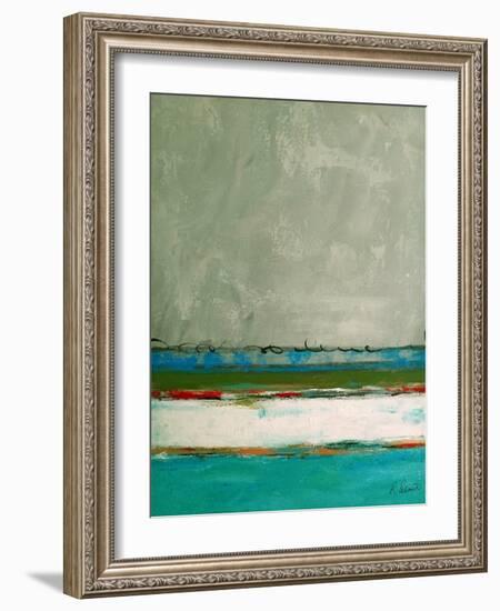 Rolling On The Blue-Ruth Palmer-Framed Art Print