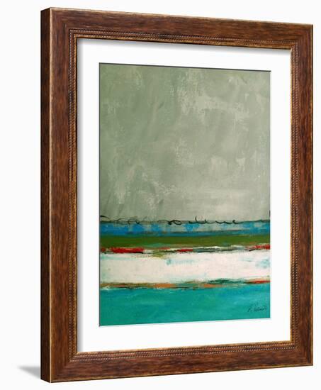 Rolling On The Blue-Ruth Palmer-Framed Art Print