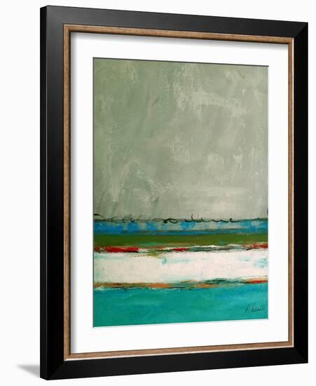 Rolling On The Blue-Ruth Palmer-Framed Art Print