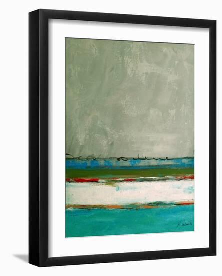 Rolling On The Blue-Ruth Palmer-Framed Art Print