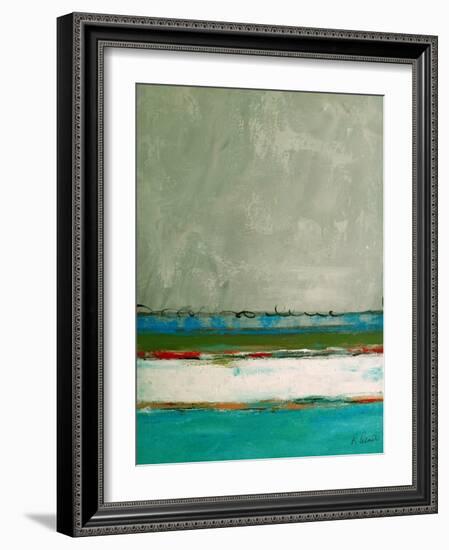 Rolling On The Blue-Ruth Palmer-Framed Art Print