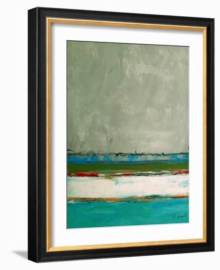 Rolling On The Blue-Ruth Palmer-Framed Art Print