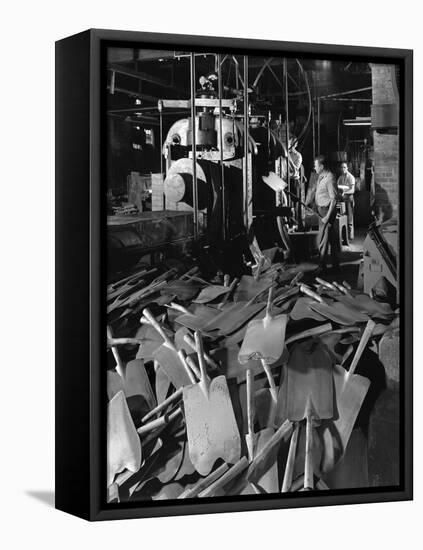 Rolling Spade Blades, Everlast Tools, Sheffield, South Yorkshire, 1965-Michael Walters-Framed Premier Image Canvas