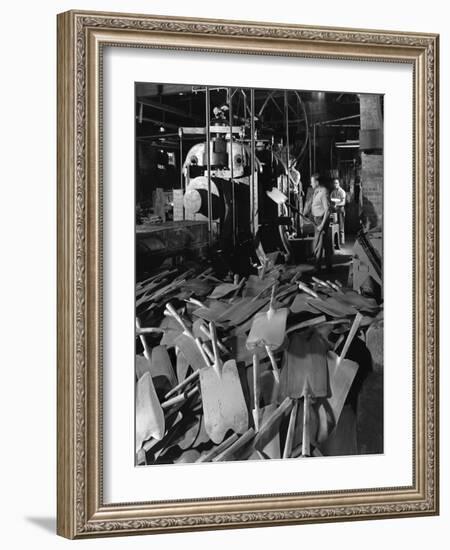 Rolling Spade Blades, Everlast Tools, Sheffield, South Yorkshire, 1965-Michael Walters-Framed Photographic Print