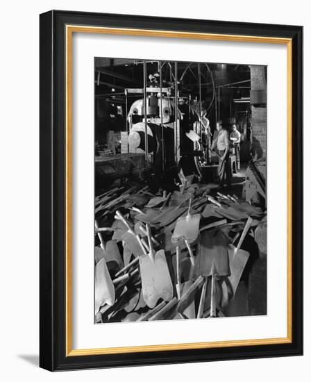 Rolling Spade Blades, Everlast Tools, Sheffield, South Yorkshire, 1965-Michael Walters-Framed Photographic Print