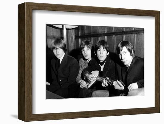 Rolling Stones Donate a Guitar-Associated Newspapers-Framed Photo