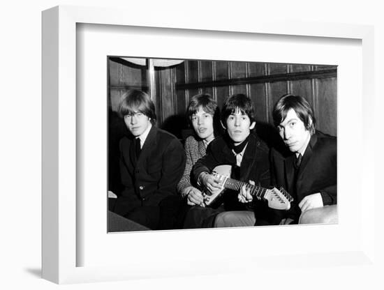 Rolling Stones Donate a Guitar-Associated Newspapers-Framed Photo