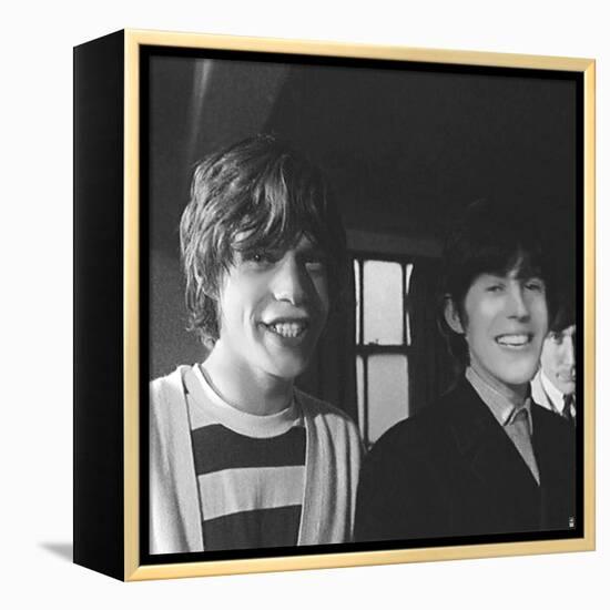 Rolling Stones Gather Moss V-British Pathe-Framed Stretched Canvas